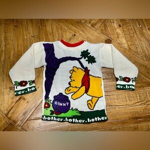 Vintage Pooh children’s sweater - from the 90’s - size medium (5/6) -made in USA